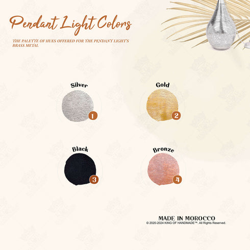 Handmade Moroccan Brass Pendant Light – Boho Ceiling Fixture (PL 1065)